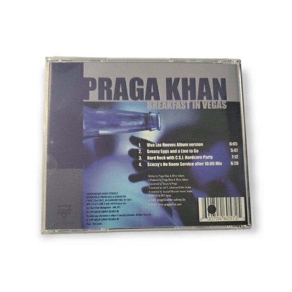 Praga‎ Khan - Breakfast In Vegas [1999 CD Single] - Picture 2 of 3